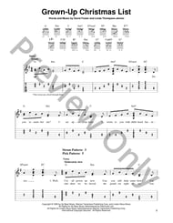 Grown-Up Christmas List Guitar and Fretted sheet music cover